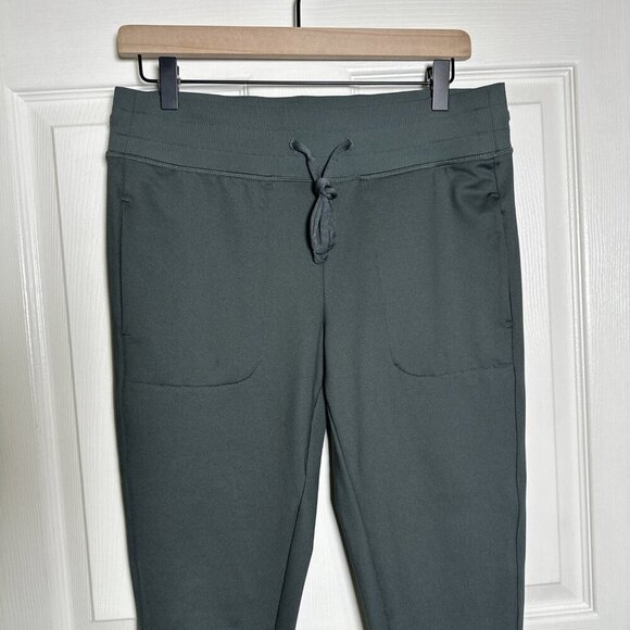 Zella Restore Soft Medium Pocket Joggers Olive Green Drawstring Tapered Gym - Picture 3 of 10
